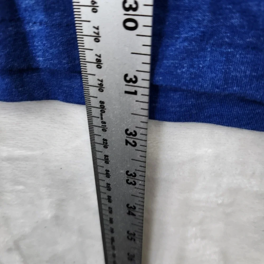 Polo Ralph Lauren Men's Blue V-Neck T-Shirt‎ Big Tall XXL Heathered Logo